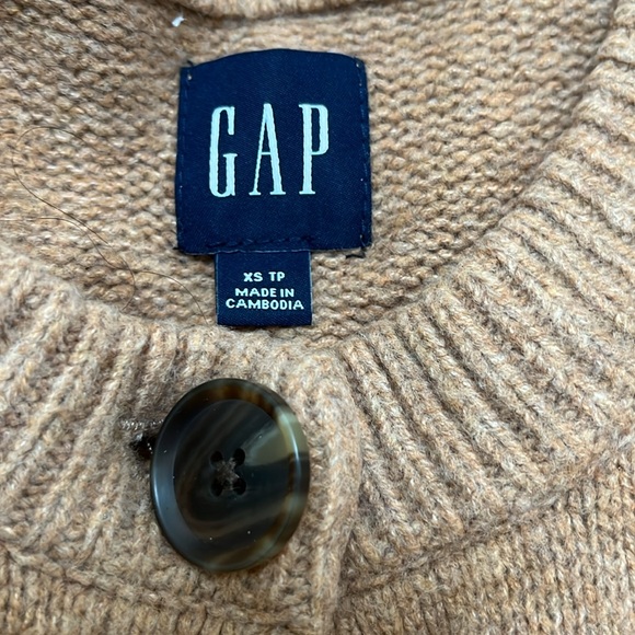 Caramel puffed shoulder cardigan - Picture 2 of 6